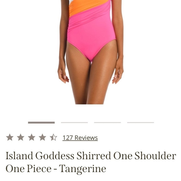 Summer Salt Island Goddess shirred One Shoulder One Piece Size 8LT - Picture 12 of 12